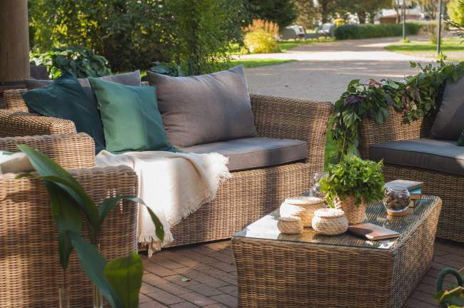 "Капучино Дабл" лаунж-зона из искусственного ротанга, цвет соломенный "Капучино Дабл" лаунж-зона из искусственного ротанга, цвет соломенный