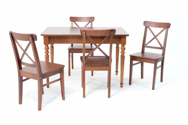 Обеденная группа Вивальди 120 со стульями Ингольф орех Обеденная группа Вивальди 120 со стульями Ингольф орех