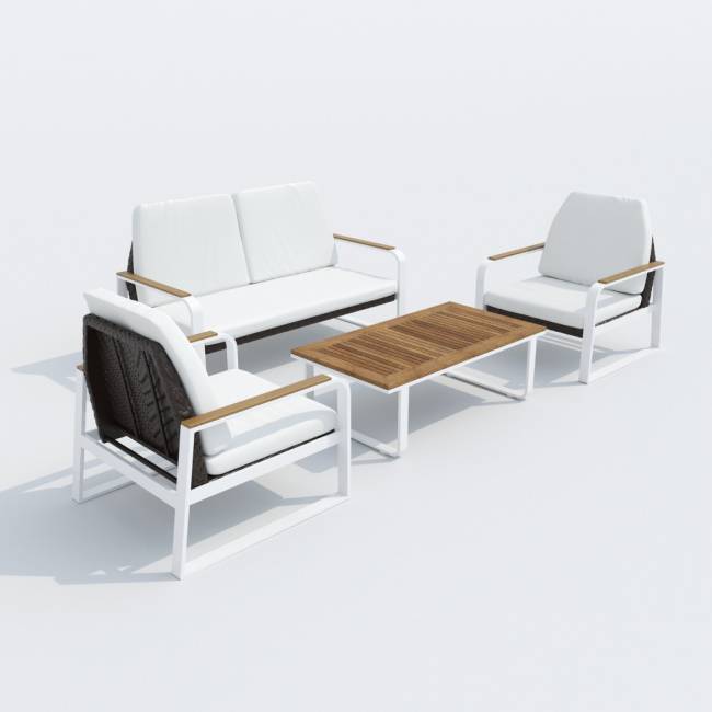 Лаунж зона ARTI белая