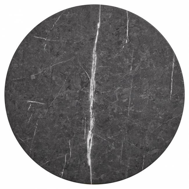 Набор кофейных столиков Tango серый мрамор с чёрными ножками, 2шт Набор кофейных столиков Tango серый мрамор с чёрными ножками, 2шт