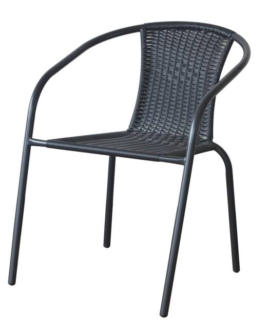 Комплект мебели Асоль LRC03/LRT04-70x70 Black (4+1) Комплект мебели Асоль LRC03/LRT04-70x70 Black (4+1)