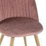 Стул Лион Страйпс велюр розовый
