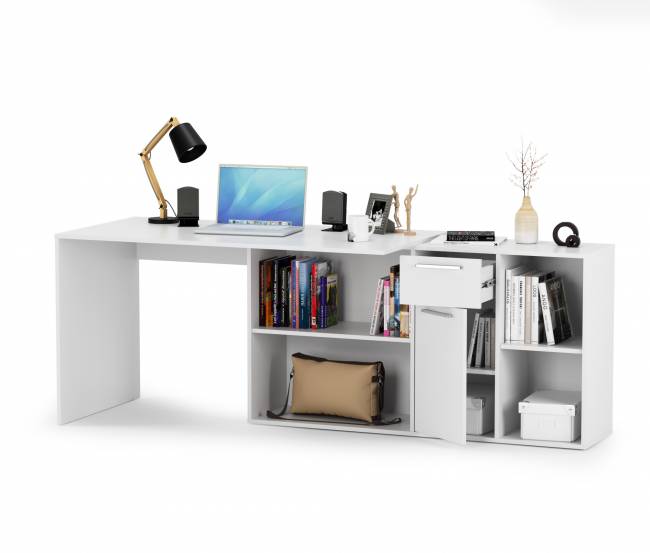 Стол-трансформер письменный Лайт цвет белый