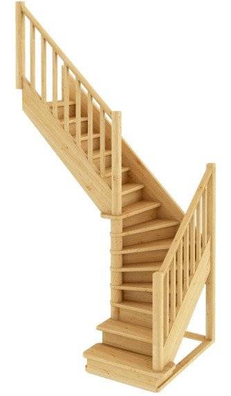Деревянная лестница ЛС-225м под покраску Деревянная лестница ЛС-225м под покраску