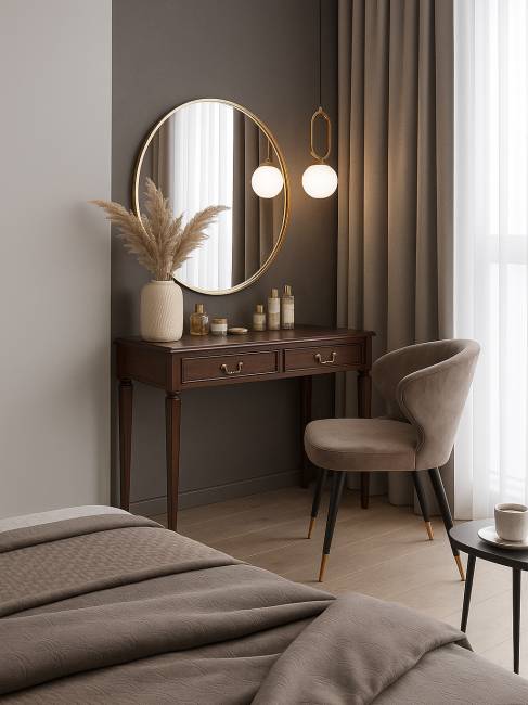 Консоль Васко В 91Н темно-коричневый/патина