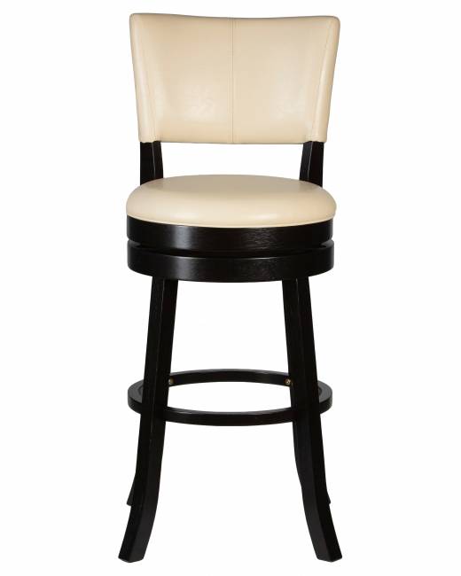 Вращающийся полубарный стул DOBRIN JOHN COUNTER, капучино, кремовый