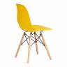 Стул Синди Имс/Cindy Eames (мод.1801) дерево бук/металл/сиденье пластик, 45х51х82см, желтый  (Комплект из 4 шт.) желтый дерево бук/металл/сиденье пластик