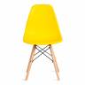Стул Синди Имс/Cindy Eames (мод.1801) дерево бук/металл/сиденье пластик, 45х51х82см, желтый  (Комплект из 4 шт.) желтый дерево бук/металл/сиденье пластик
