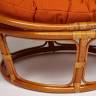 Кресло PAPASAN/ПАПАСАН 23/01 W  /с подушкой/ диаметр подушки 122 см, 115х101х104 см, Cognac (коньяк), ткань Оранжевый, С 23 Кресло PAPASAN/ПАПАСАН 23/01 W  /с подушкой/ диаметр подушки 122 см, 115х101х104 см, Cognac (коньяк), ткань Оранжевый, С 23