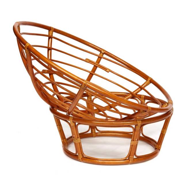 Кресло PAPASAN/ПАПАСАН 23/01 W  /с подушкой/ диаметр подушки 122 см, 115х101х104 см, Cognac (коньяк), ткань Оранжевый, С 23 Кресло PAPASAN/ПАПАСАН 23/01 W  /с подушкой/ диаметр подушки 122 см, 115х101х104 см, Cognac (коньяк), ткань Оранжевый, С 23