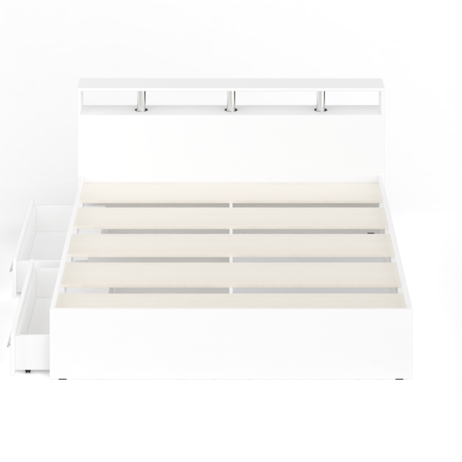 Кровать с ящиками Камелия 1800 цвет белый Кровать с ящиками Камелия 1800 цвет белый