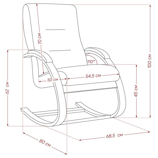 Кресло-качалка Leset Милано Слоновая кость Malmo 90 Кресло-качалка Leset Милано Слоновая кость Malmo 90