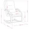 Кресло-качалка Leset Милано Слоновая кость Malmo 90 Кресло-качалка Leset Милано Слоновая кость Malmo 90