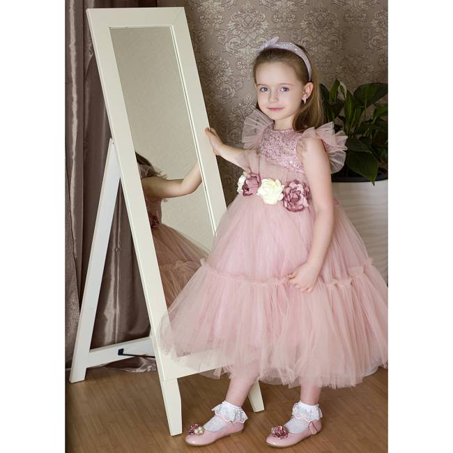 Зеркало напольное BeautyStyle 1 слоновая кость 130 см х 35 см