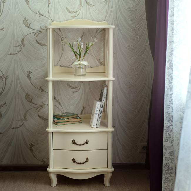 Этажерка Джульетта 2 уровня, дуб шампань Л Этажерка Джульетта 2 уровня, дуб шампань Л