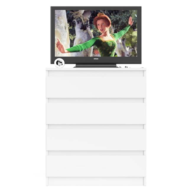 Комод четыре ящика Мори МК800.4 цвет белый Комод четыре ящика Мори МК800.4 цвет белый