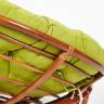 Кресло PAPASAN/ПАПАСАН 23/01 W  /с подушкой/ диаметр подушки 125 см, 115х101х104 см, Pecan (орех), флок Олива, 23 Pecan (орех)