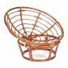 Кресло PAPASAN/ПАПАСАН 23/01 W  /с подушкой/ диаметр подушки 125 см, 115х101х104 см, Pecan (орех), флок Олива, 23 Pecan (орех)