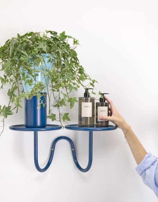 Ваза для цветов Mimosa аквамарин, нефтяной синий Ø195х310 мм