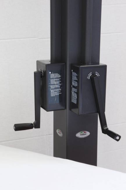 Зонт профессиональный двухкупольный 3х6 м Alu Double Dark антрацит, слоновая кость 3000х6000 мм